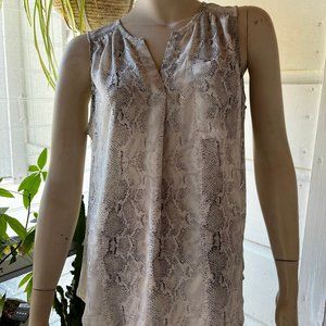 Snakeskin sleeveless blouse - DALIA